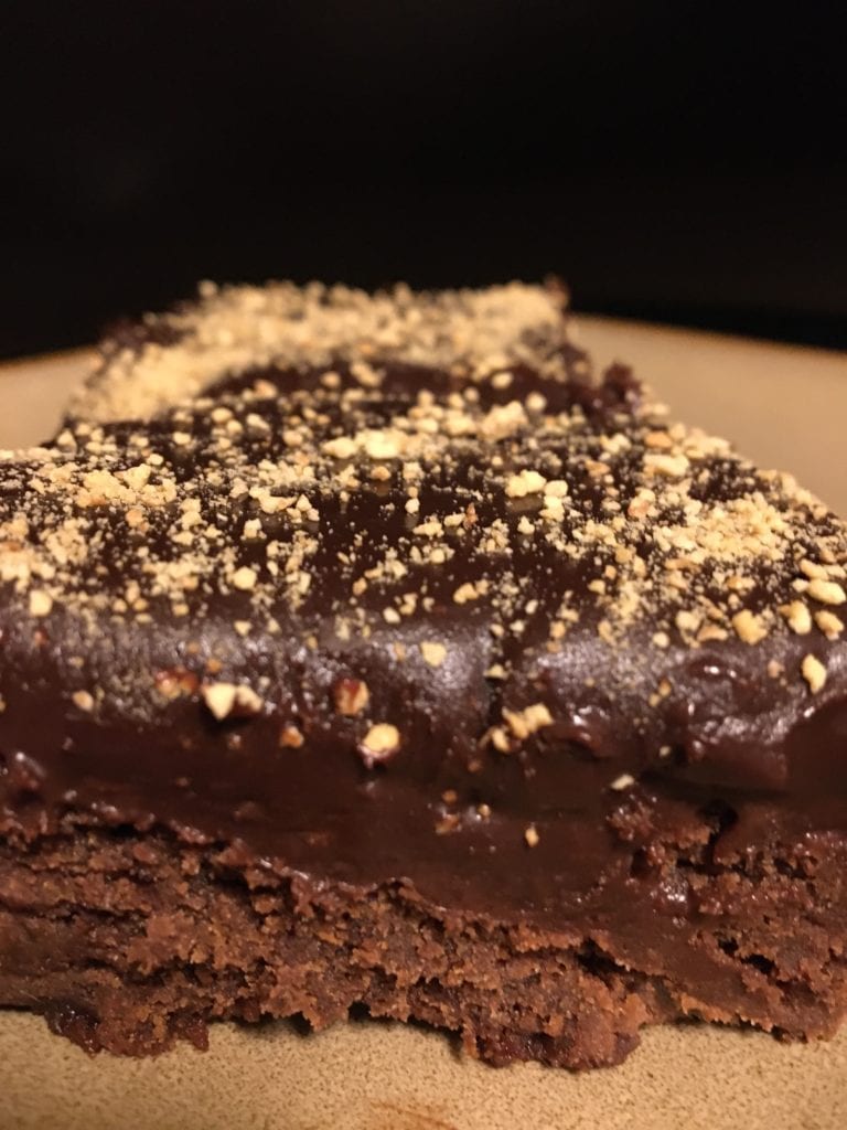 CHOCOLATE FUDGE PUMPKIN BROWNIES