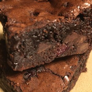 Dark Chocolate Chunk Cherry Brownies 1